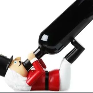 True & Co. Festive Red And Black Wine Bottle Holder - bottle not included